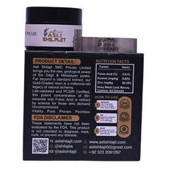 Asli Shilajit - 50g Premium Gold Grade Resin | GS1 Barcoded & PCSIR Certified