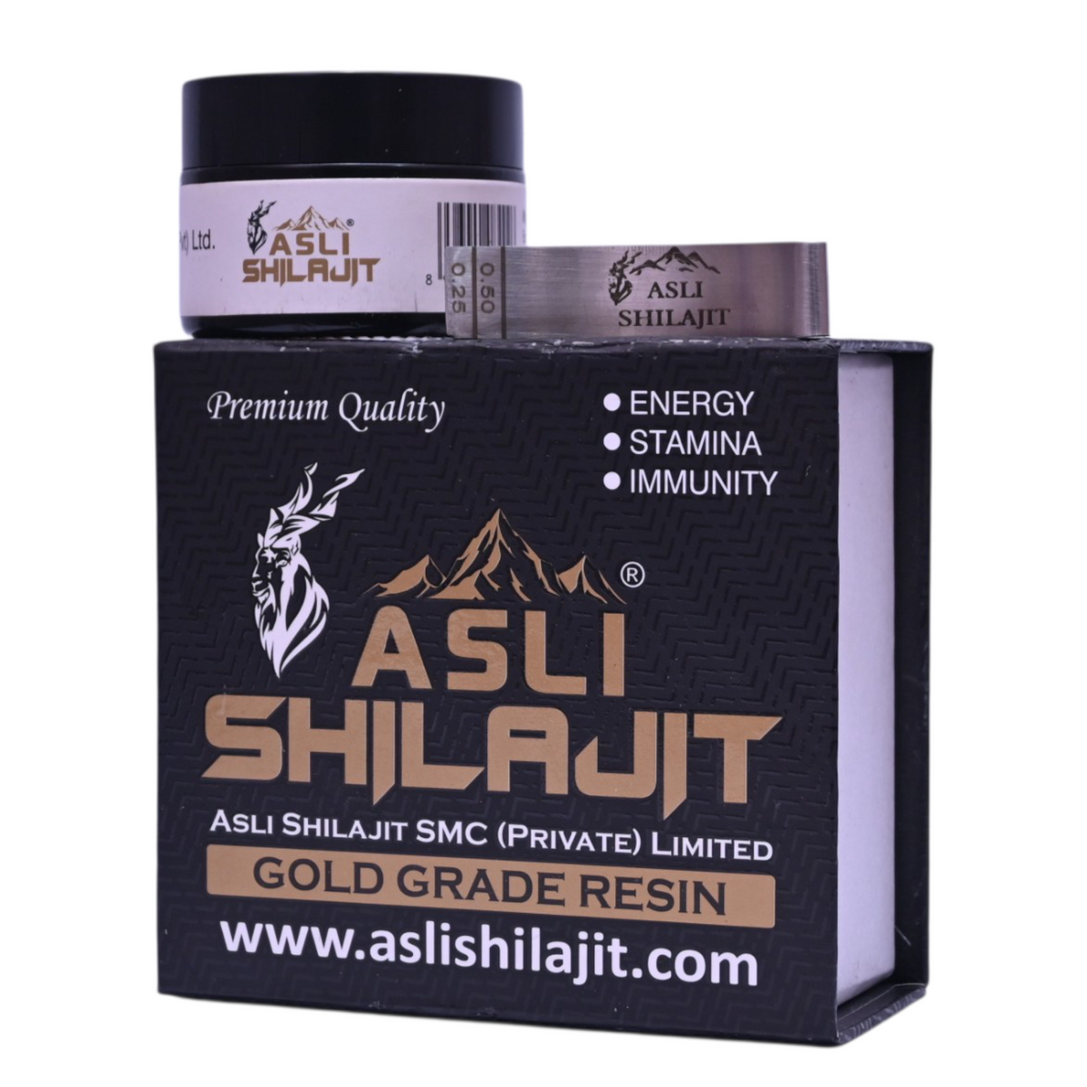 50g Gold Grade Himalayan Shilajit Pack - PCSIR Certified